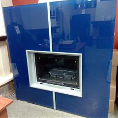Камин SQUARE blue